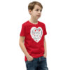 youth-staple-tee-red-right-front-6a7cff3b21655.jpg Hearts With River Logo - Youth Short Sleeve T-Shirt