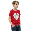 youth-staple-tee-red-right-front-6a7d19da9bb4e.jpg Hearts With River Logo - Youth Short Sleeve T-Shirt