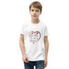 youth-staple-tee-white-front-6a7d19da9a356.jpg Hearts With River Logo - Youth Short Sleeve T-Shirt