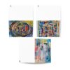 Greeting card pack, River’s paintings Three greeting cards printed from River’s paintings: Rebirth, Home and My Story